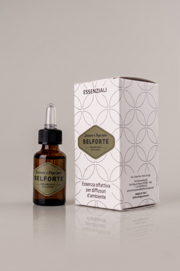 Olio essenziale olfattivo - Zenzero e Pepe Nero