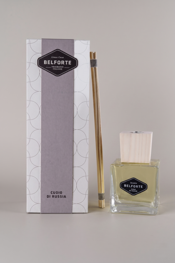 Diffusore bastoncini fragranza CUOIO DI RUSSIA